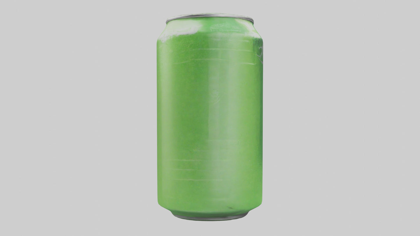 Green apple soda model VR / AR / low-poly