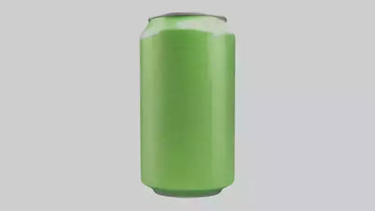Green apple soda model VR / AR / low-poly