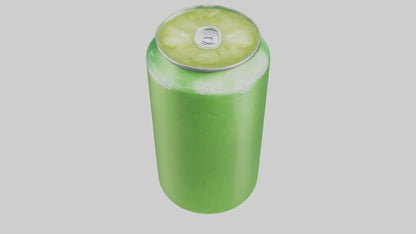 Green apple soda model VR / AR / low-poly