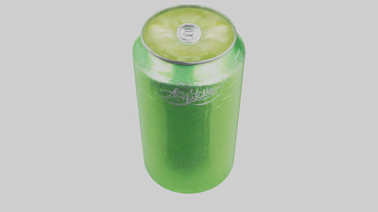 Green apple soda model VR / AR / low-poly
