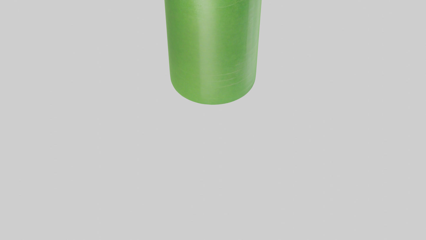 Green apple soda model VR / AR / low-poly