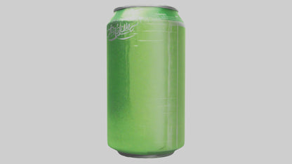 Green apple soda model VR / AR / low-poly