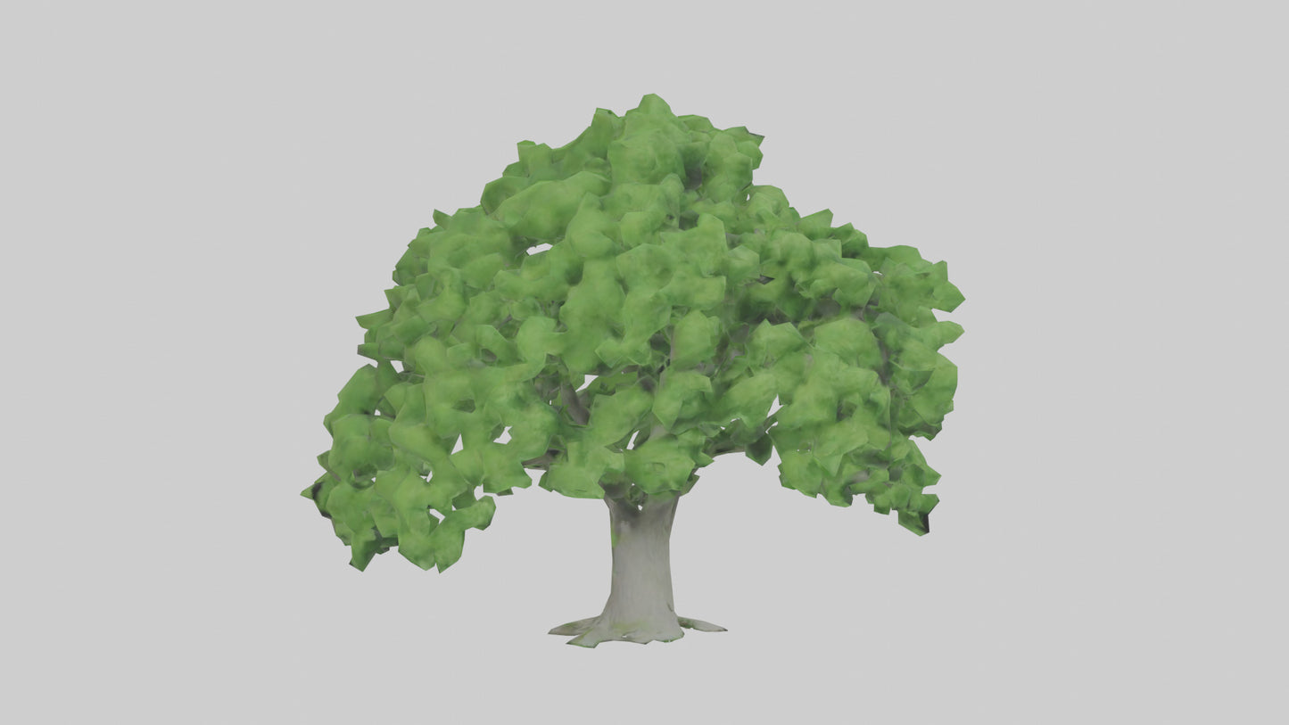 3D model Green Ash tree model VR / AR / low-poly