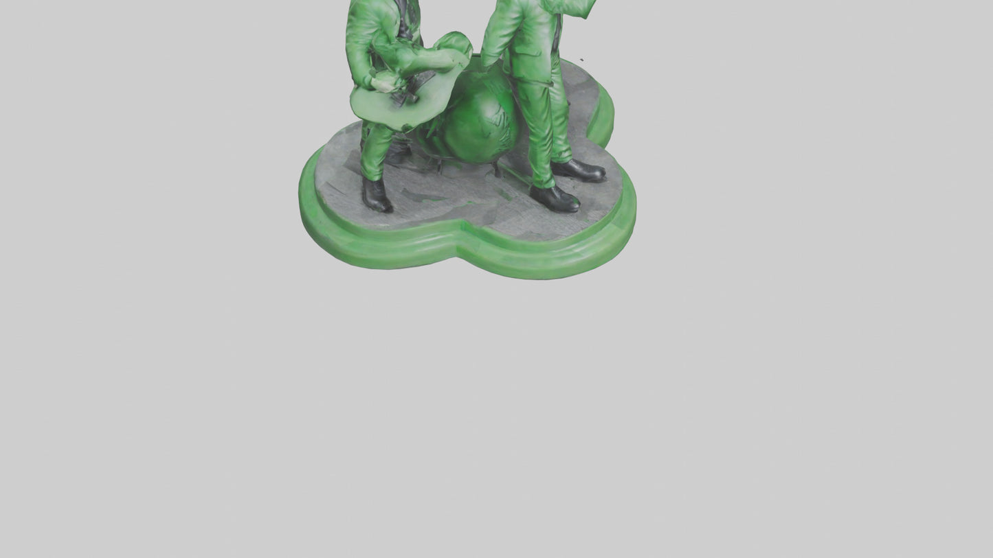 3D model Green Day statue model VR / AR / low-poly