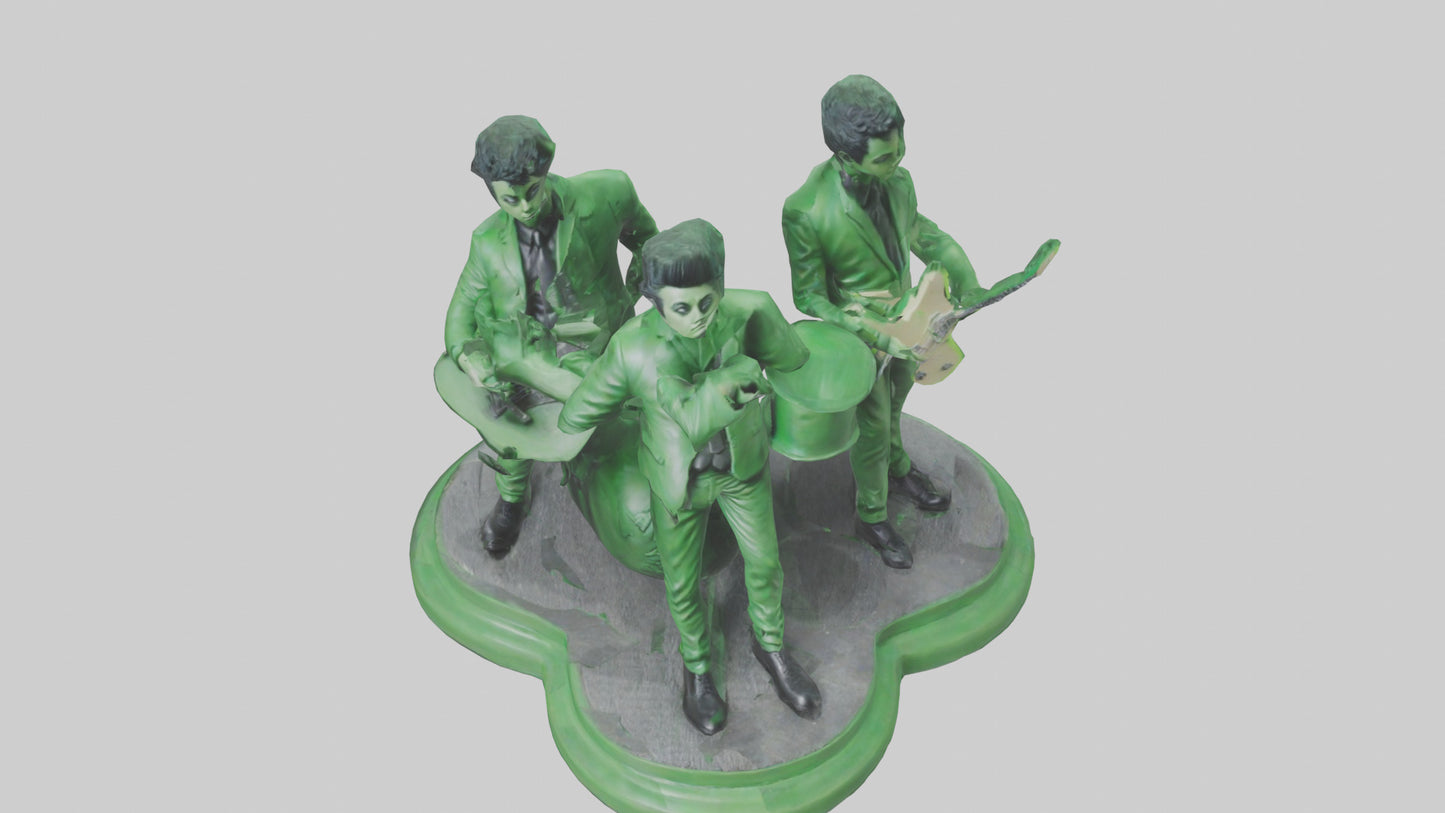 3D model Green Day statue model VR / AR / low-poly