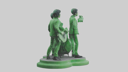 3D model Green Day statue model VR / AR / low-poly