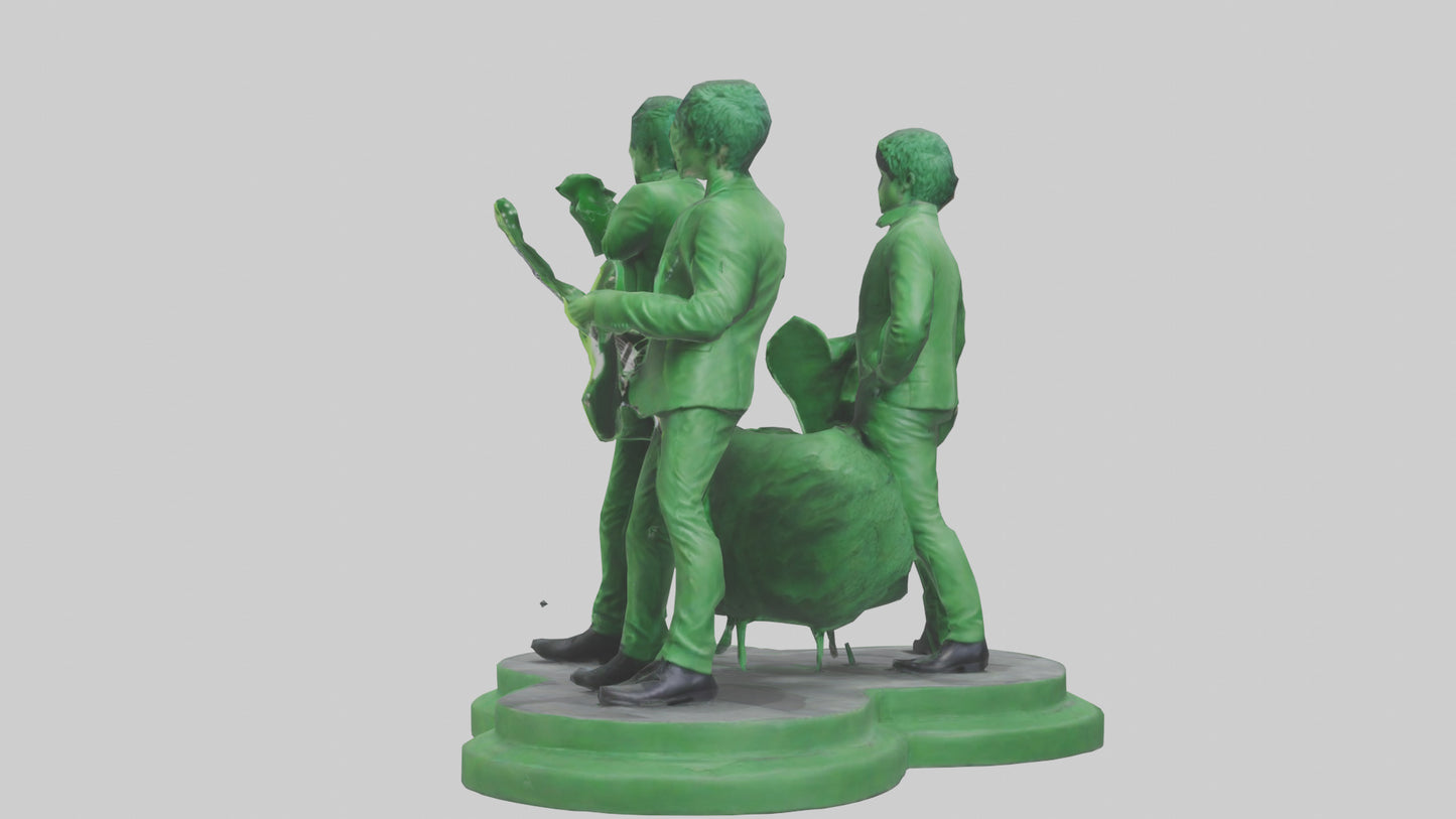 3D model Green Day statue model VR / AR / low-poly