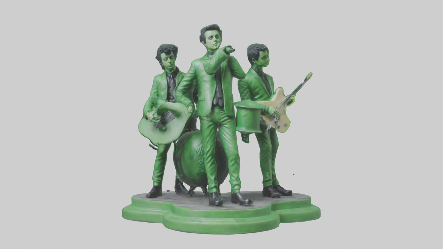 3D model Green Day statue model VR / AR / low-poly