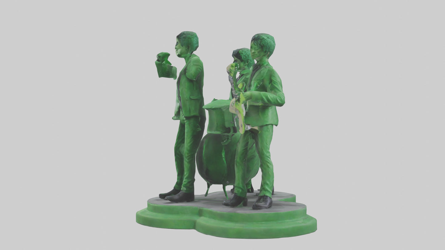 3D model Green Day statue model VR / AR / low-poly