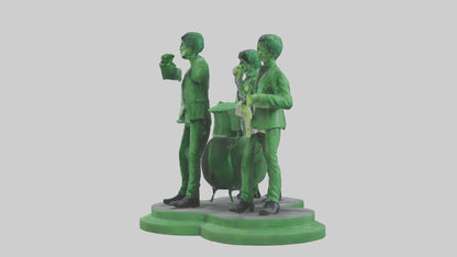 3D model Green Day statue model VR / AR / low-poly