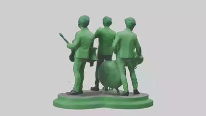 3D model Green Day statue model VR / AR / low-poly