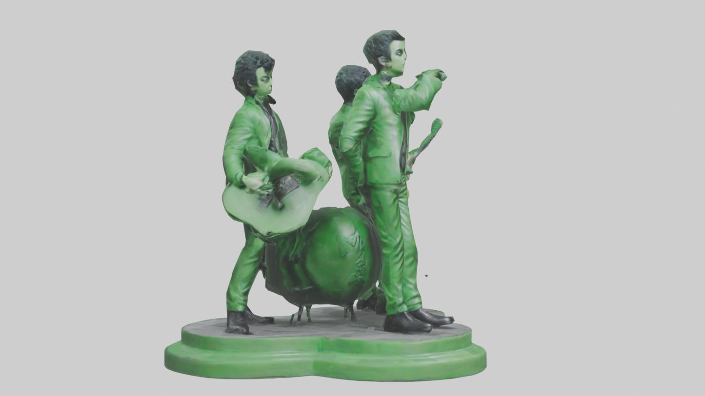3D model Green Day statue model VR / AR / low-poly