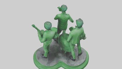 3D model Green Day statue model VR / AR / low-poly