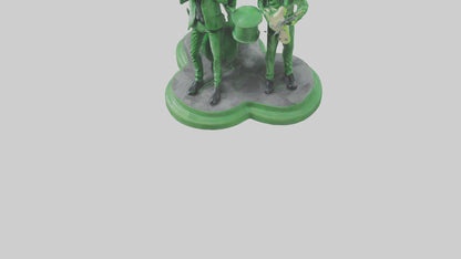 3D model Green Day statue model VR / AR / low-poly