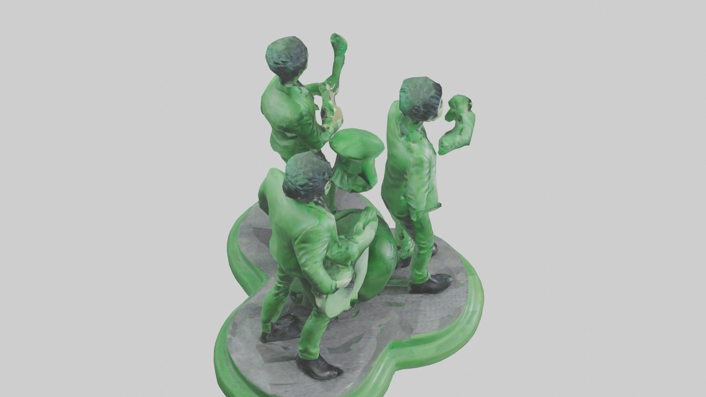 3D model Green Day statue model VR / AR / low-poly