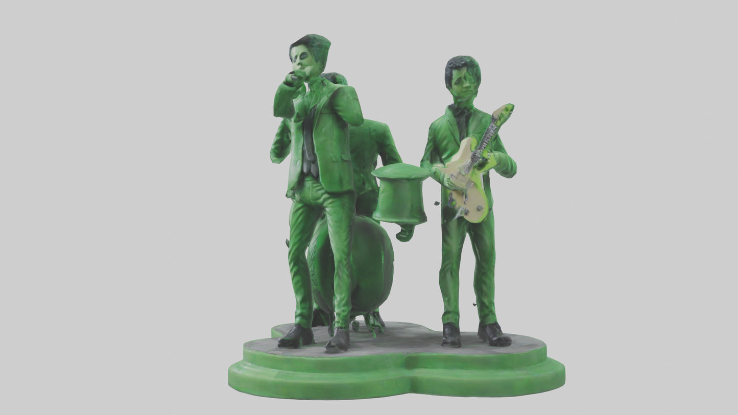 3D model Green Day statue model VR / AR / low-poly