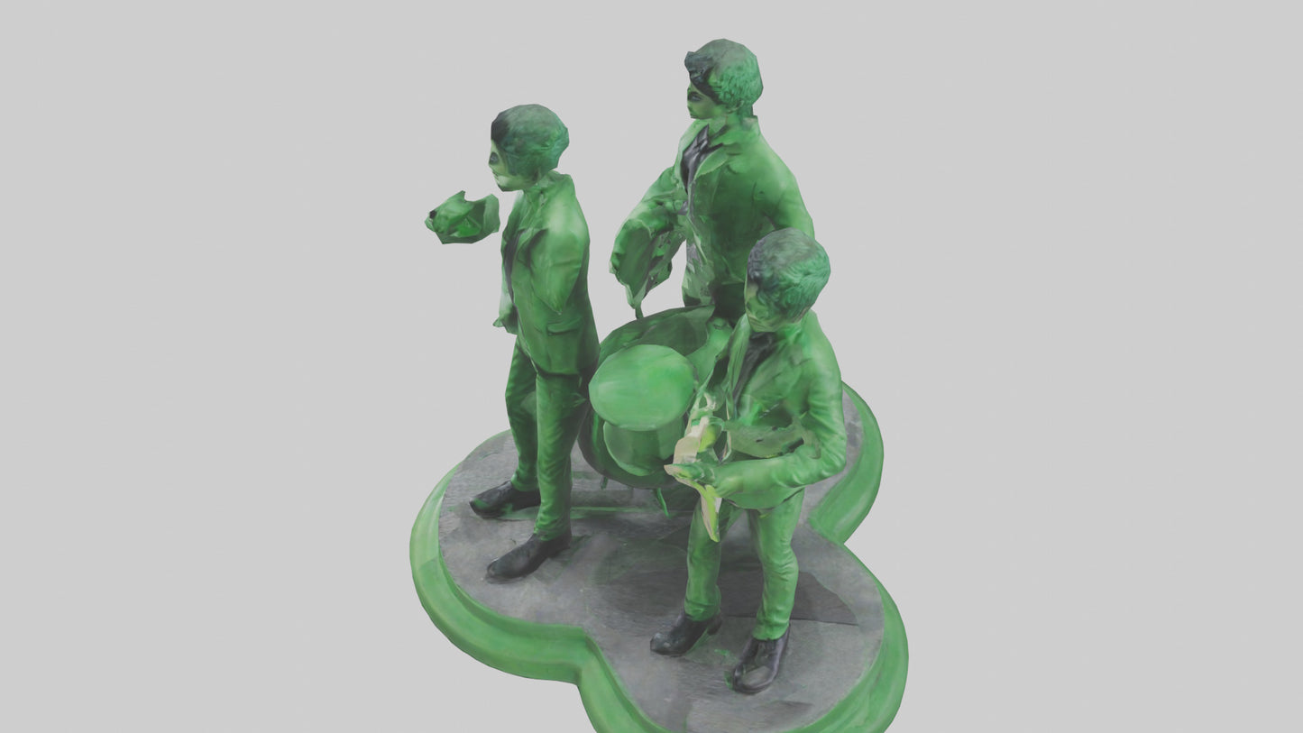 3D model Green Day statue model VR / AR / low-poly