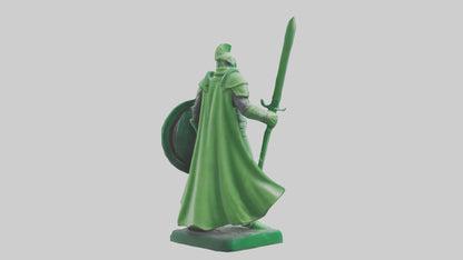 Green Defender Statue model VR / AR / low-poly