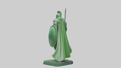 Green Defender Statue model VR / AR / low-poly