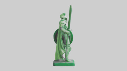 Green Defender Statue model VR / AR / low-poly