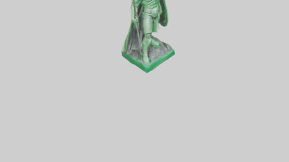 Green Defender Statue model VR / AR / low-poly