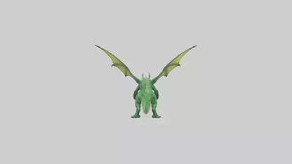 3D model Green Dragon model VR / AR / low-poly