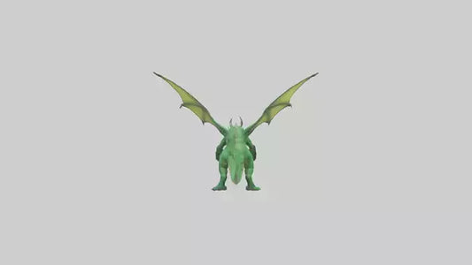 3D model Green Dragon model VR / AR / low-poly