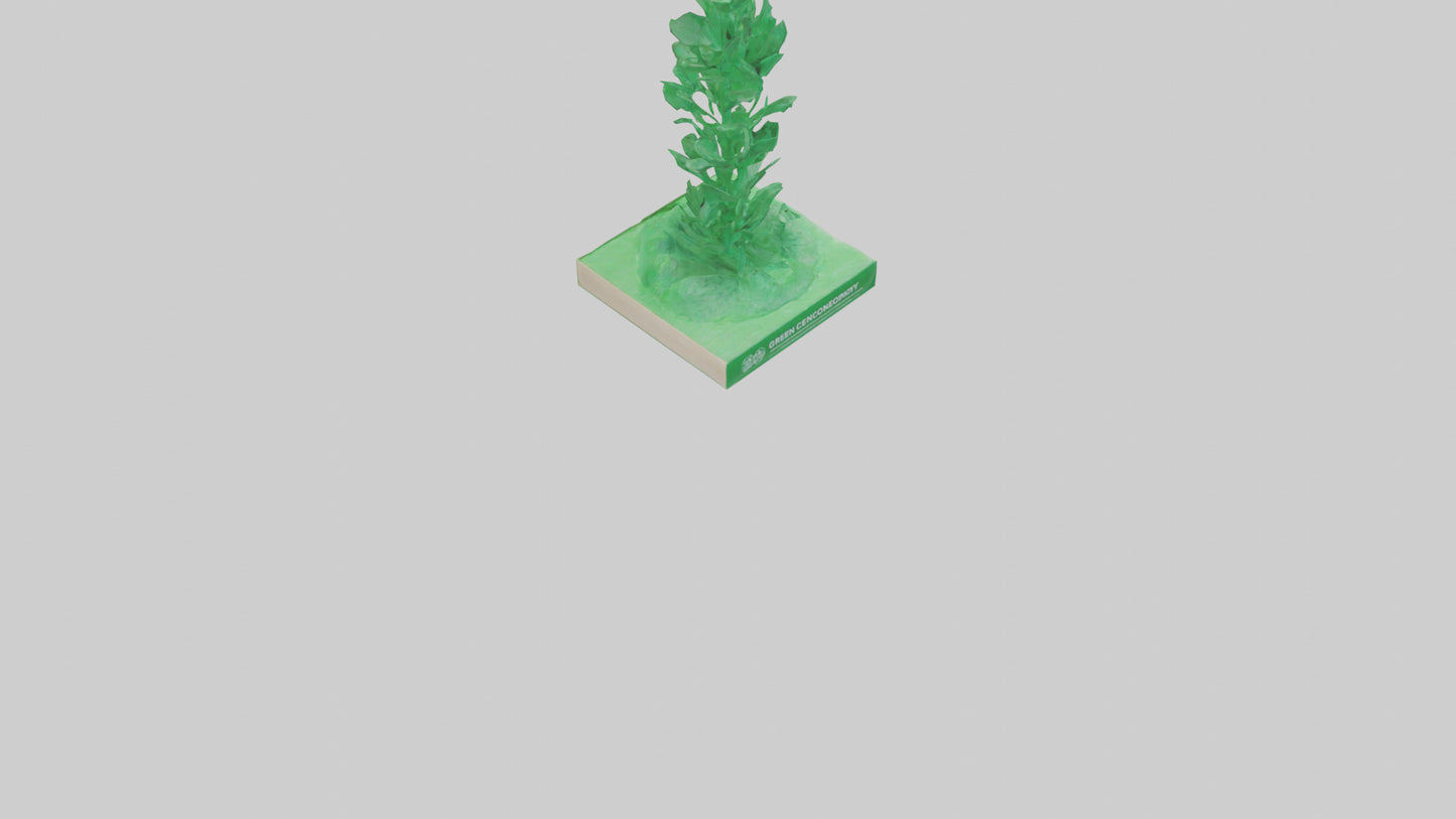 Green Economy Statue model VR / AR / low-poly