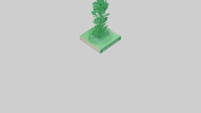 Green Economy Statue model VR / AR / low-poly
