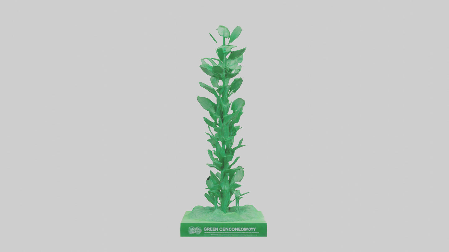 Green Economy Statue model VR / AR / low-poly