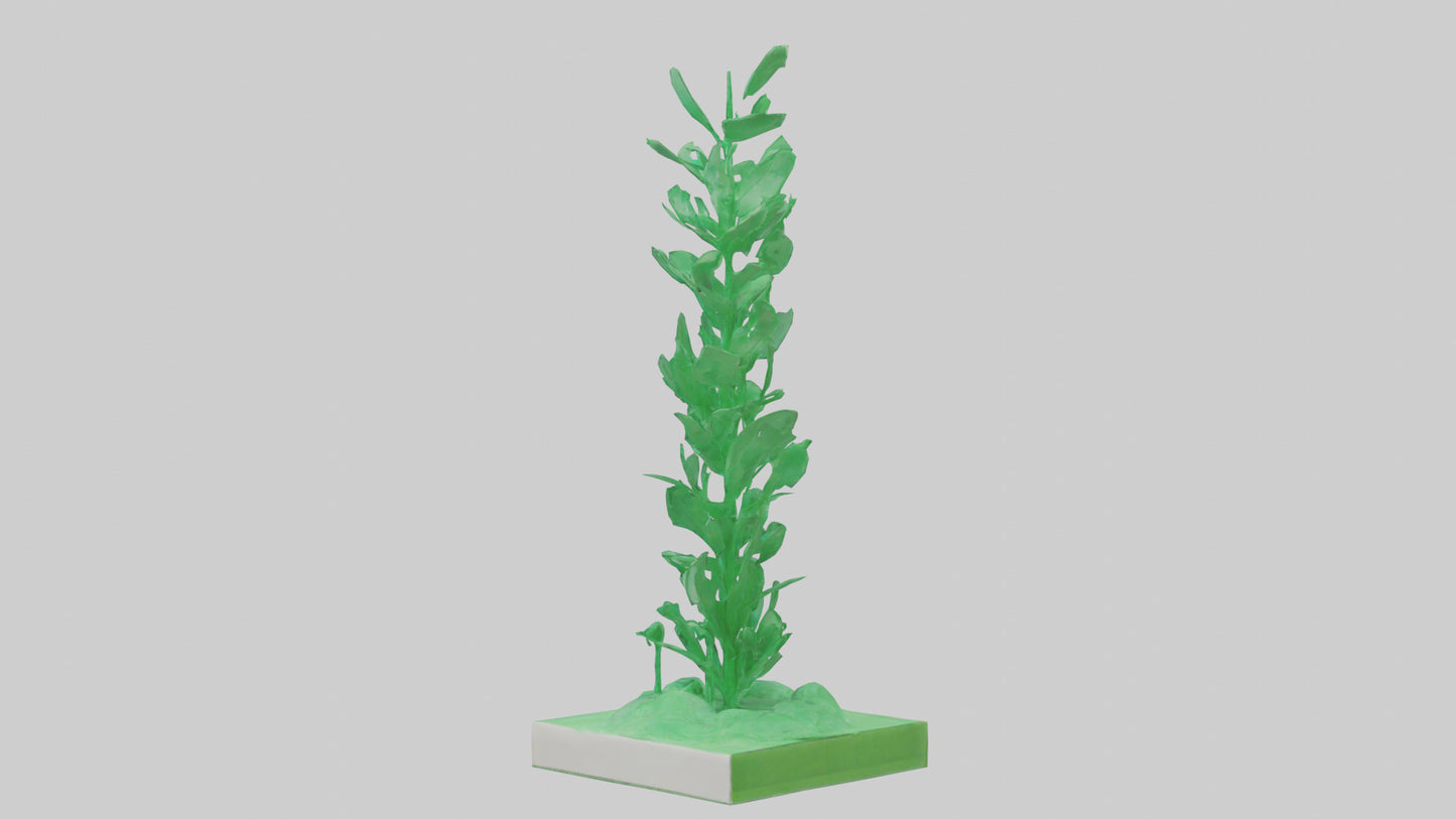 Green Economy Statue model VR / AR / low-poly