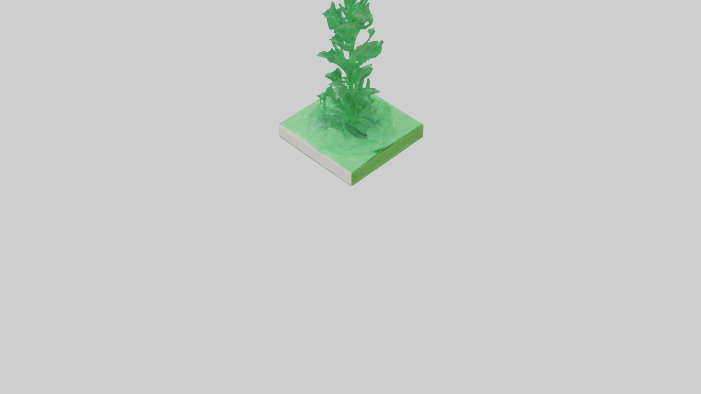 Green Economy Statue model VR / AR / low-poly