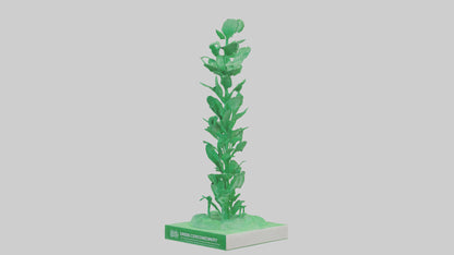 Green Economy Statue model VR / AR / low-poly