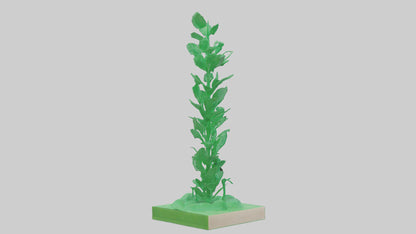 Green Economy Statue model VR / AR / low-poly