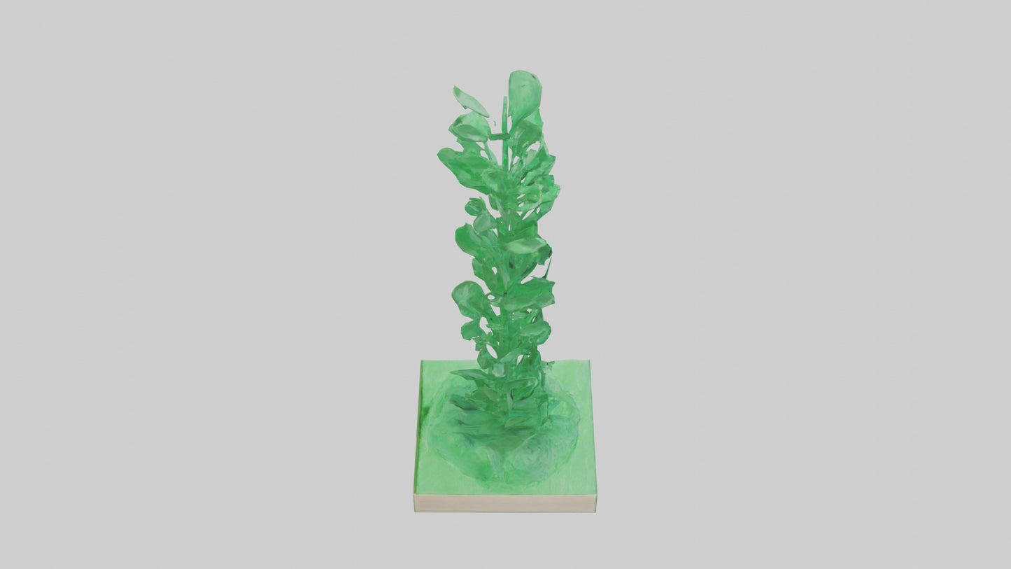 Green Economy Statue model VR / AR / low-poly