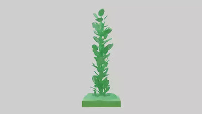Green Economy Statue model VR / AR / low-poly