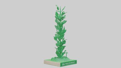 Green Economy Statue model VR / AR / low-poly