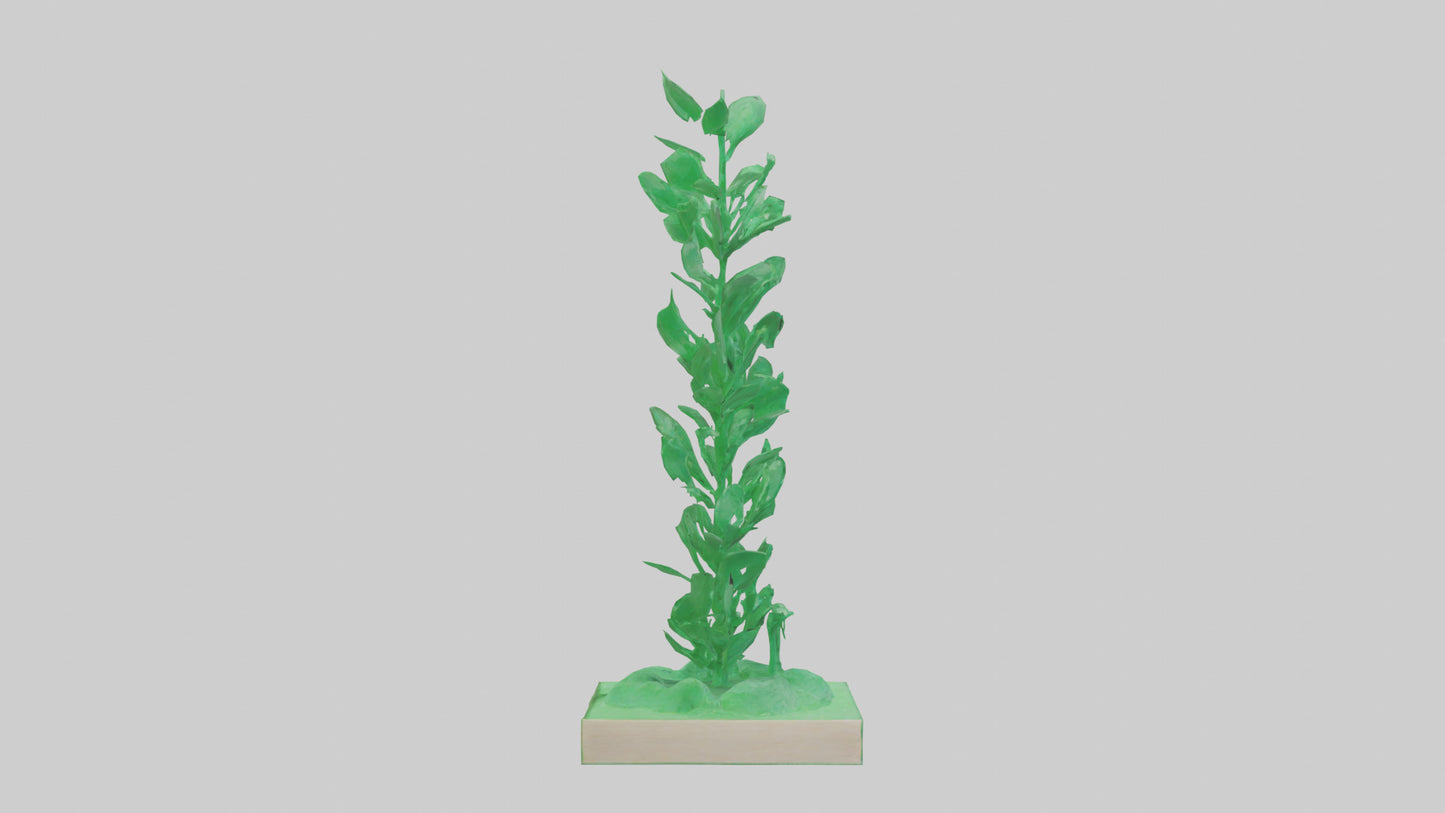 Green Economy Statue model VR / AR / low-poly