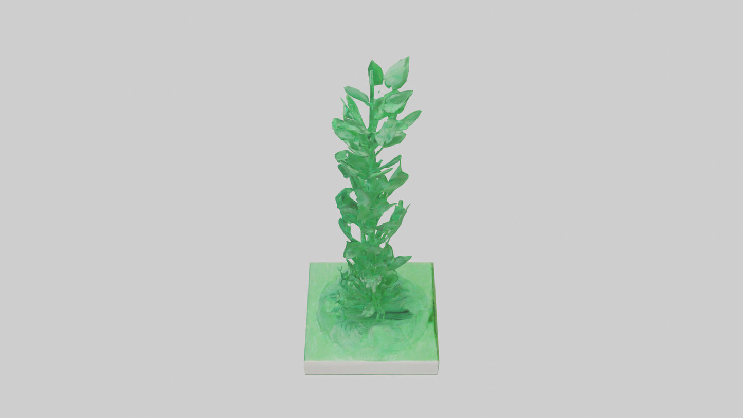 Green Economy Statue model VR / AR / low-poly