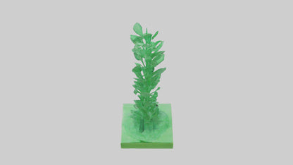 Green Economy Statue model VR / AR / low-poly