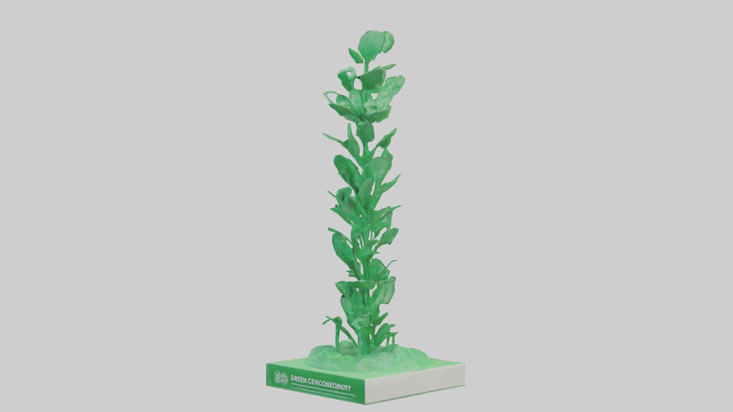 Green Economy Statue model VR / AR / low-poly