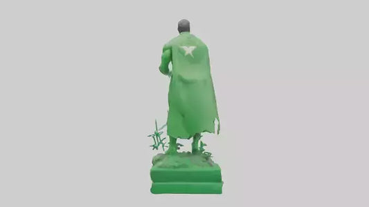 3D model Green Energy Hero Statue model VR / AR / low-poly