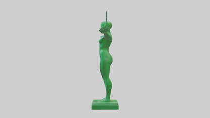 3D model Green Future Statue model VR / AR / low-poly