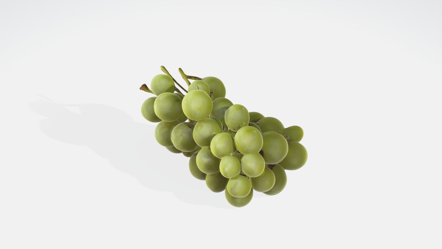 3D model Green Grape VR / AR / low-poly