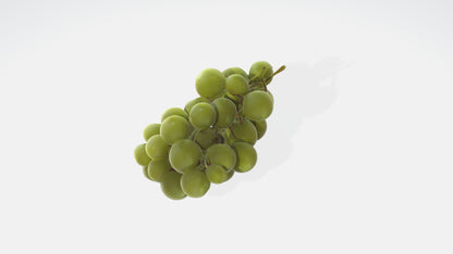 3D model Green Grape VR / AR / low-poly