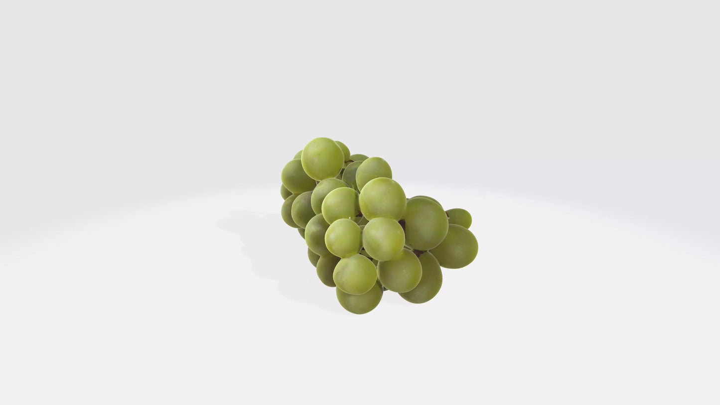 3D model Green Grape VR / AR / low-poly