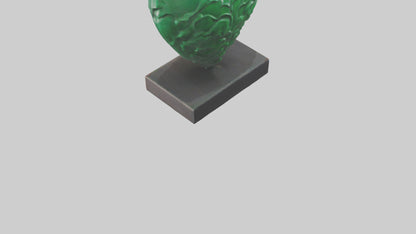 3D model Green Heart Statue model VR / AR / low-poly
