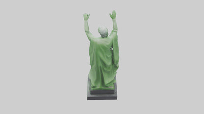 3D model Green Landscape Tribute Statue model VR / AR / low-poly