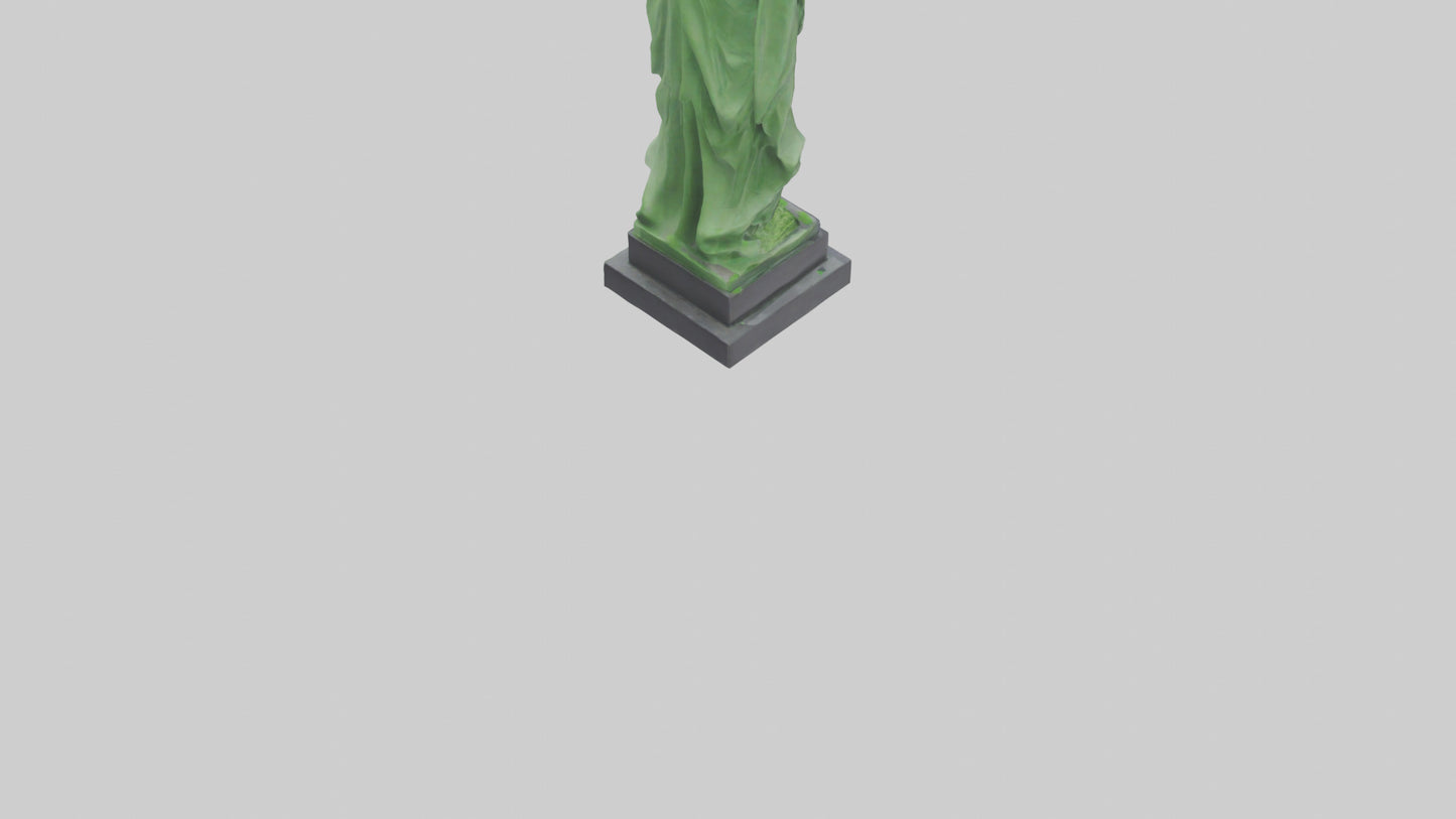 3D model Green Landscape Tribute Statue model VR / AR / low-poly