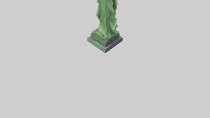 3D model Green Landscape Tribute Statue model VR / AR / low-poly